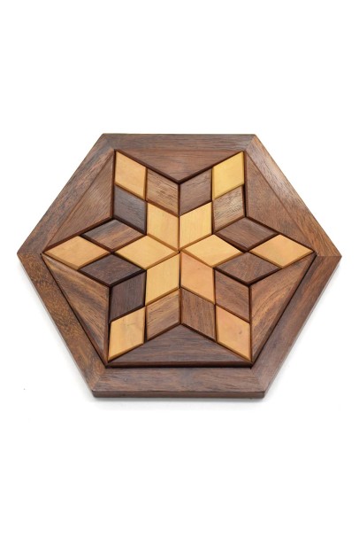 Piece-It-Together Wood Game-Star Piece-It-Together Wood Game-Star